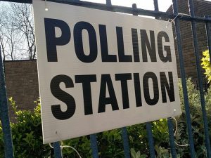 Image of a polling station